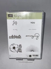 Stampin Up Retired AMAZING YOU Celebrate Flower Sunrise NEW 147215
