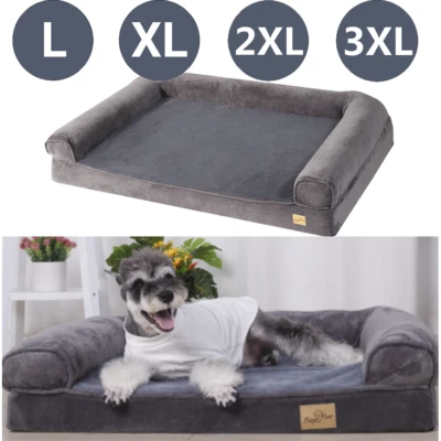 Hundebett Orthopädisch waschbar Hundesofa XXL Hundecouch rutschfest Design Hunde
