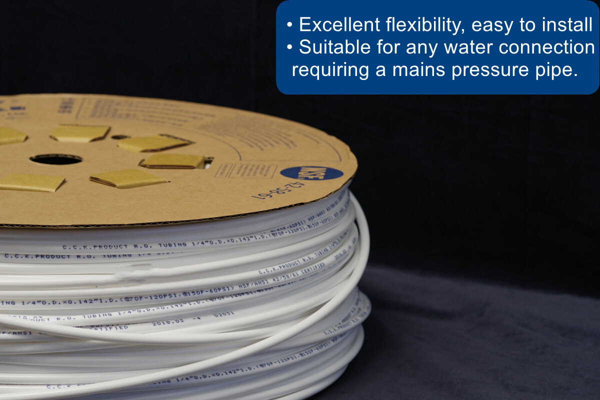 RO Fridge Water Filter Pipe Tube Hose 1/4" 6mm Tubing LLDPE High