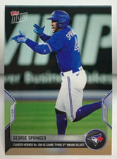George Springer 2022 Topps Now MLB Career HR No. 200 4/26 #99 - BLUE JAYS SP/401