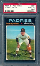 1971 TOPPS OPC O PEE CHEE #364 Tommy Dean PSA 8 NM-MINT oc San Diego Padres Card