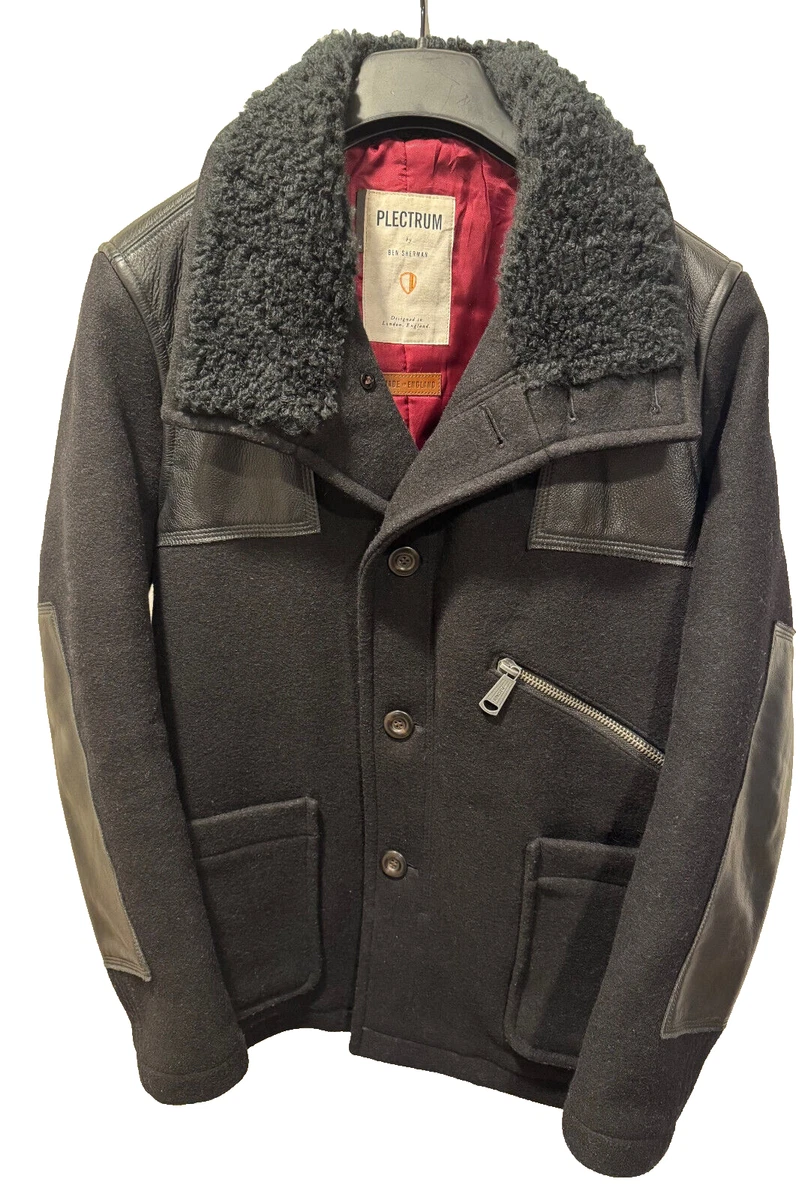 Ben Sherman Leather Outer Shell Black Coats, Jackets & Vests for