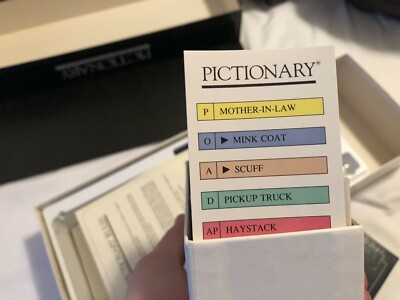 1985 Pictionary 1st Edition Charades Game 100% Complete In - Foto 9