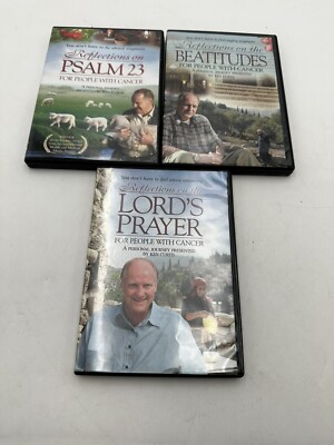 3 DVD Lot Reflections on the Lord's Prayer For People With Cancer Ken Curtis