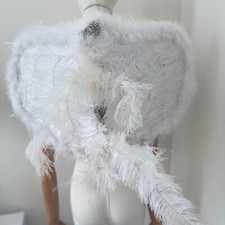 Angel Wings Costume Accessory with Fairy Feathers Halloween Cosplay Christmas