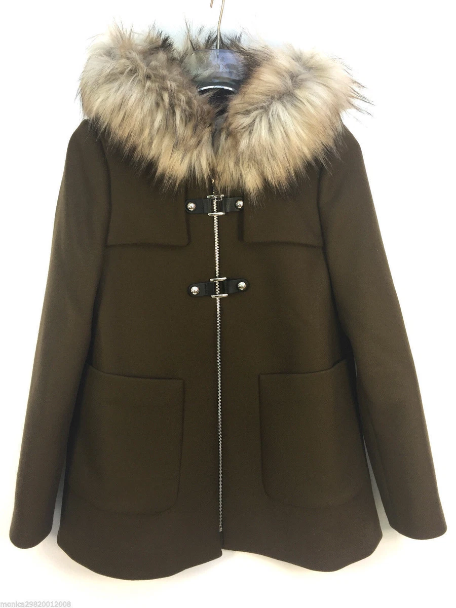 Zara hooded top duffle coat