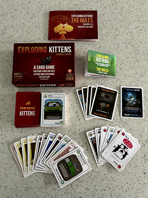 Exploding Kittens Card Game With Imploding Kittens + Streaking Kittens Expansion