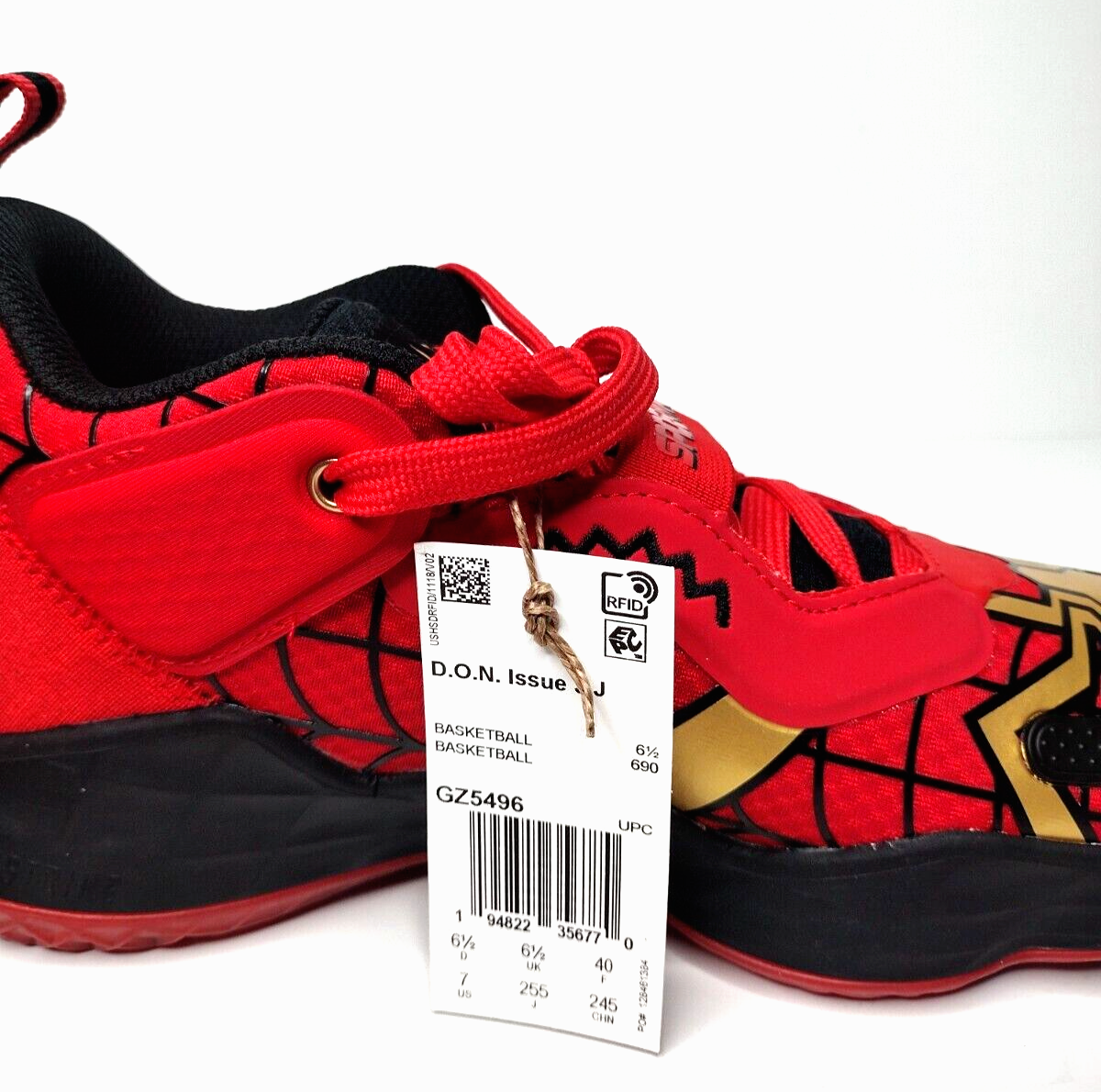 Adidas Donovan Mitchell D.O.N Issue #3 Spiderman GS Unreleased Men Size 6 GZ5496 Adidas Donovan Mitchell D.O.N Issue #3 Spiderman GS  main image 3