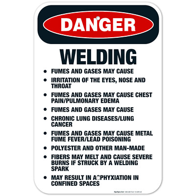 Welding Sign, OSHA Danger Sign,