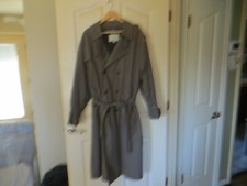 Vintage Trench Coat Mens 42R Taupe London Fog Double Breasted w/Removable Liner