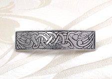Celtic Knot Bird Hair Barrette Antique Silver Bird Hair Clip