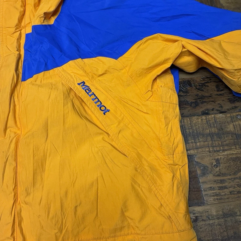 Vtg 90s Marmot Full Zip Gore Tex Jacket Orange Blue Men’s Sz M - Image 2 of 4