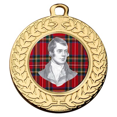 Robert Burns ''Rabbie'' Sehr schöne Medaille 40 mm & kostenloses Band