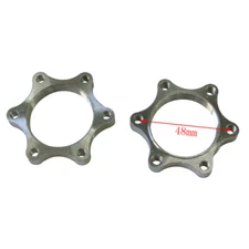 Bicycle Freewheel Threaded Hubs Disk Disc Brake Rotor 6 Bolt Flange Adapter 48mm