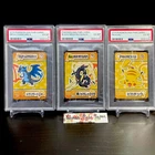 PSA 6 SET MEGA CHARIZARD  RAYQUAZA & PIKACHU  POKEMON ANA PAIR CARDS JAPANESE