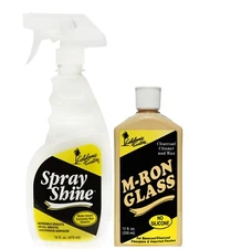 CALIFORNIA CUSTOM M-Ron Glass & Spray Shine Cleaner  and Wax Detailer Polish Kit