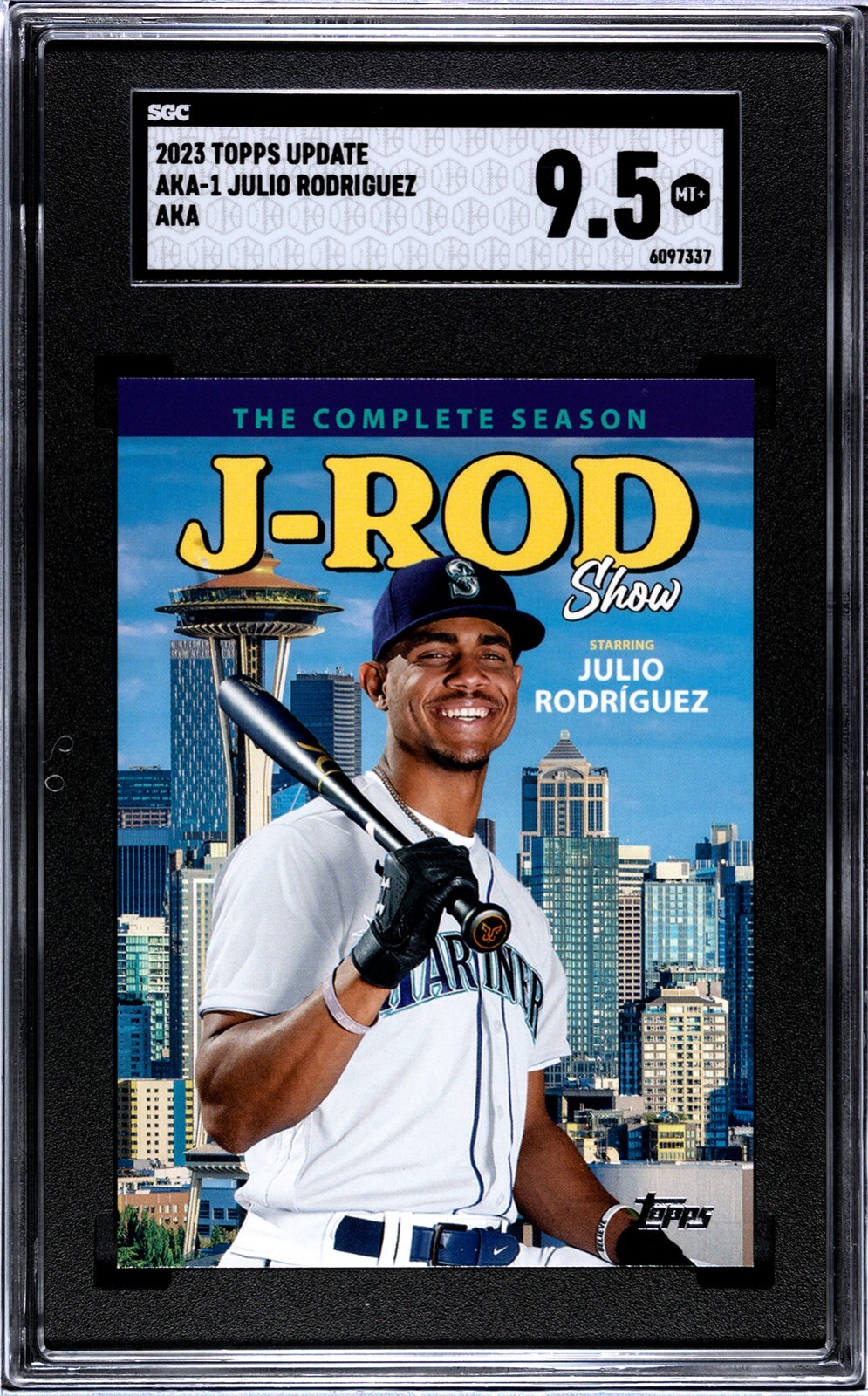 2023 Topps Update Julio Rodriguez AKA SSP Case Hit #AKA-1 SGC 9.5