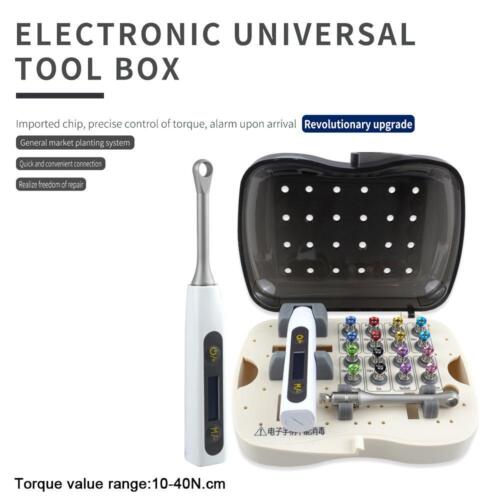 Dental Electric Universal Implant Torque Wrench Prosthetic Kit Ratchet Drivers - Picture 1 of 24
