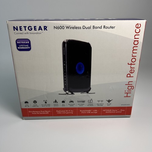 Netgear N600 Wireless Dual Band Router w/ Adapter and Ethernet Cable