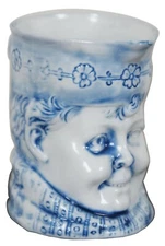 Antique Schafer Vater German Porcelain Dutchman Toby Creamer Mug 