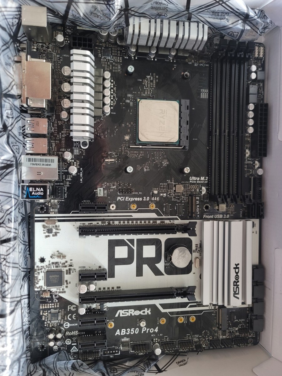 AB350 pro4 Ryzen7 1700 セット　おまけ付き 自作PC】Ryzen7 1700とAB350 PRO4レビュー。リテールクーラーの