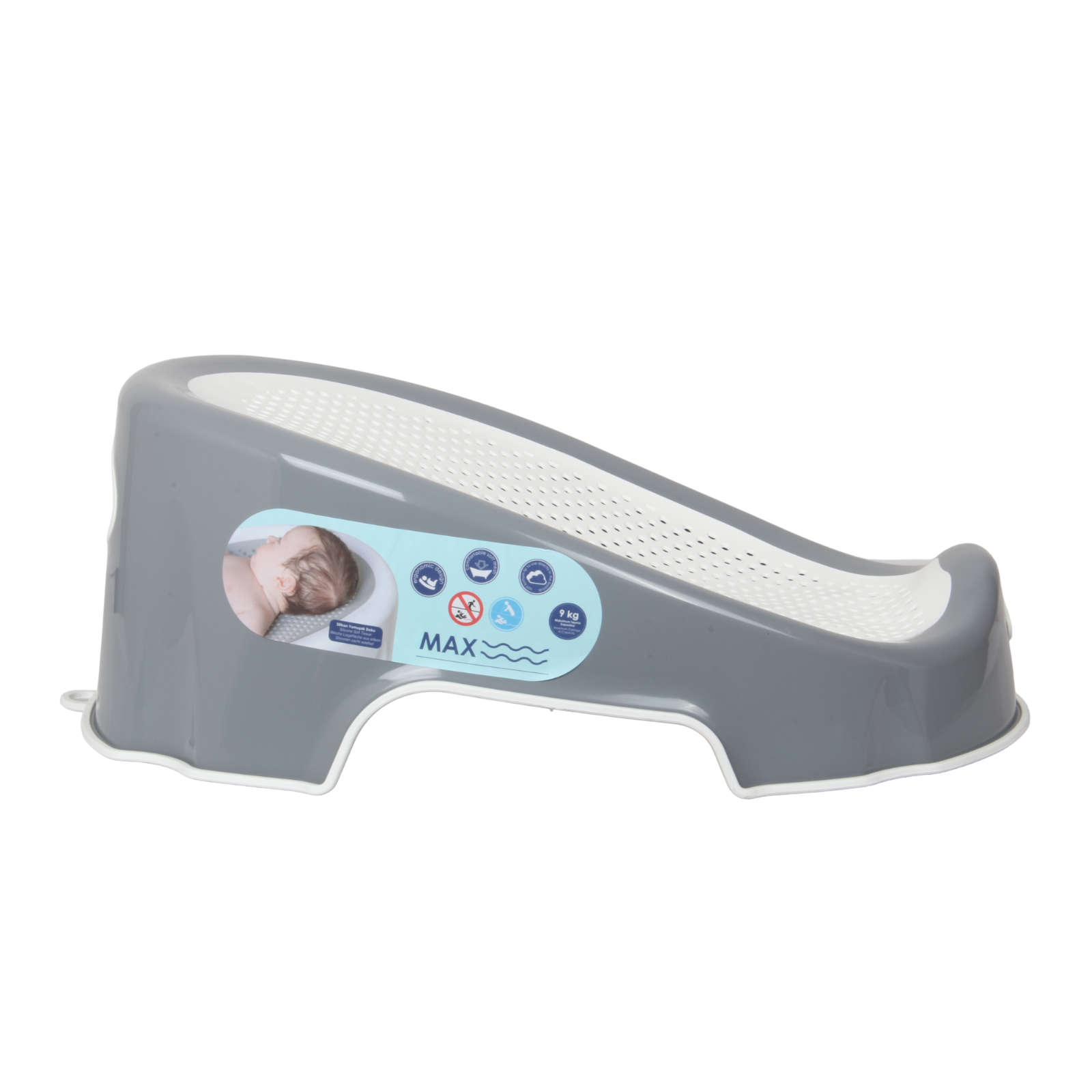 Baby Bathtub. Soft Touch Baby Bath Tub. Mesh NonSlip Base Newborn