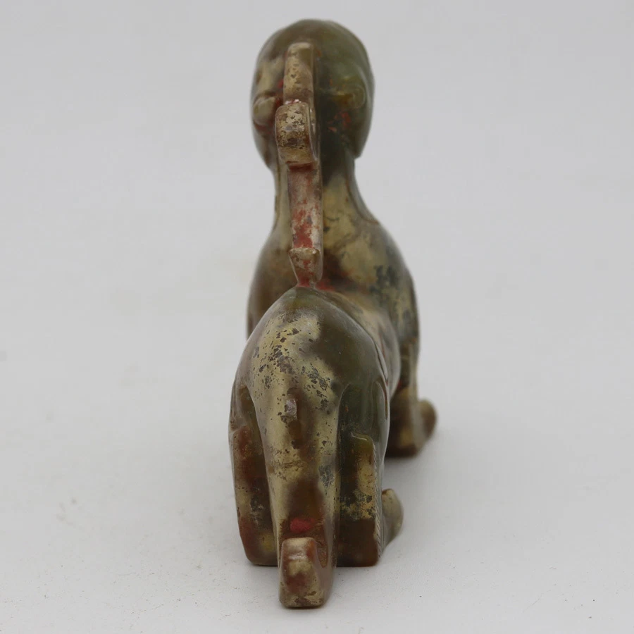 colección cultura oriental china, talla jade BiXie bestia mal-averting D61 Foto 3 de 4