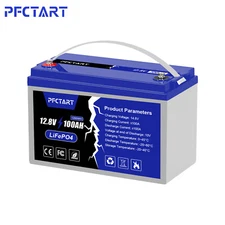12V 100AH Lithium Battery Deep Cycle LiFePO4 For RV Marine Off-Grid Solar System