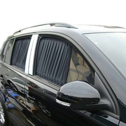 2pcs Car UV Sun Shade Curtains Sides Window Visor Mesh Cover Shield Protection - Picture 4 of 12