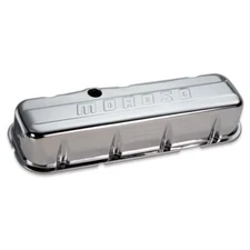 Moroso 68113 Chrome B/E Valve Covers For BBC Tall w/Baffle