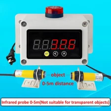 Assembly Line Infrared Induction Automatic Counter Conveyor Belt Recorder NEW