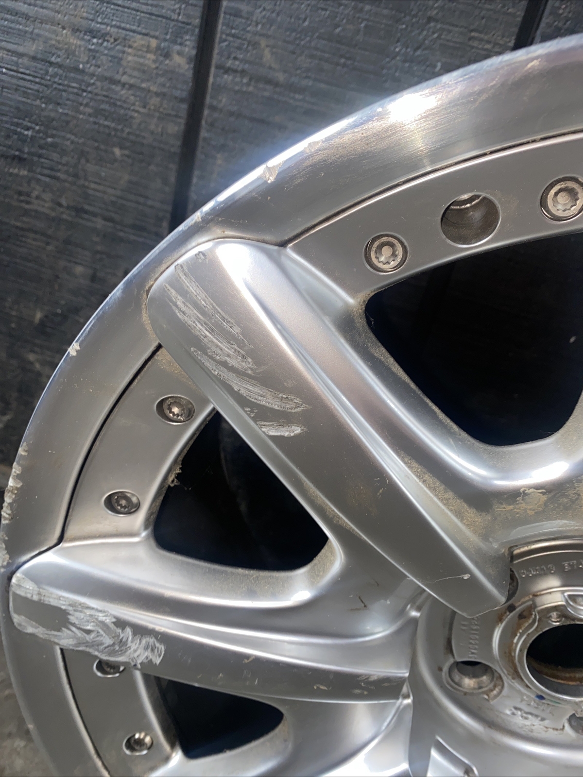 BENTLEY GT  9 X 19 ET 41 SPLIT RIM WHEEL DSK SILVER FINISH 3W0801025K ONE WHEEL 