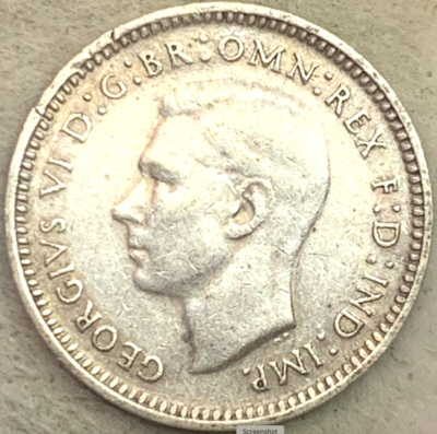 オーストラリア3ペンス Collectible 1944 Australia 3 Pence – Scarce San Francisco Mint