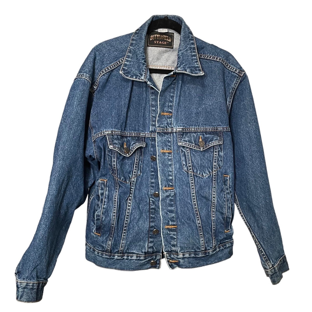 ジャケット・アウター 80s vintage denim jacket Vintage 80s Denim & Leather Jacket - Etsy
