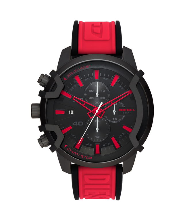 Diesel Griffed Chronograph 48mm Black-Tone Stainless Steel Case