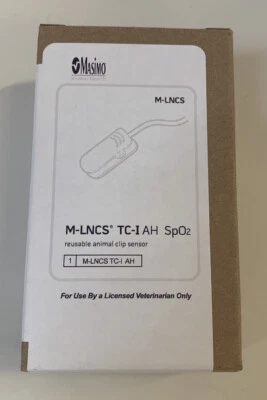 Masimo 3532 M-LNCS TC-I AH Tip Clip SpO2 Sensor Animal Health for Veterinary New