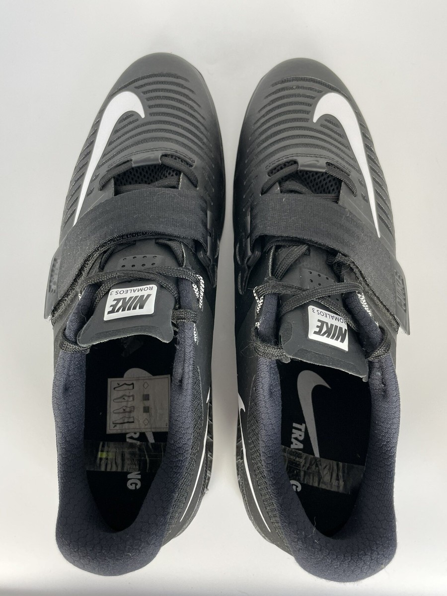 Nike Romaleos 3 Black White Weightlifting Shoes 2016 852933-002