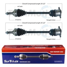 SurTrack Pair Set of 2 Rear CV Axle Shafts For Mazda Miata 94-95 Thru VIN 614192