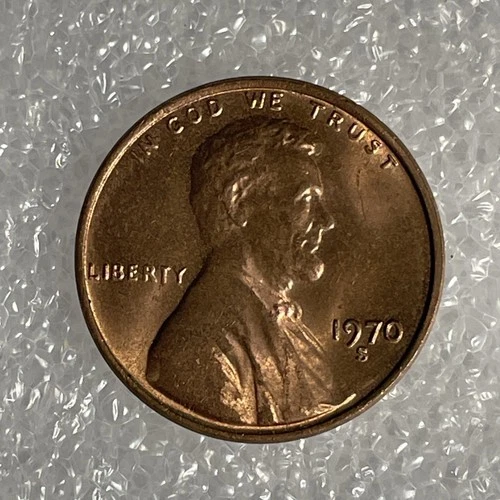 Photo of a 1970-S Lincoln Memorial Cent from an eBay listing that sold on Jul 20, 2026