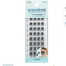 Ardell False Eyelashes Seamless Refill, 3D Faux Mink, Black