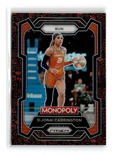 DiJonai Carrington 2024 Panini Prizm Monopoly WNBA Red Classic Icons #17 Sun