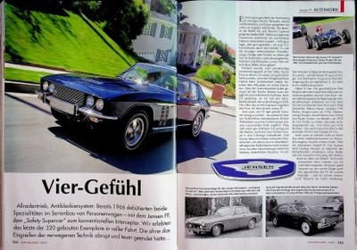 Oldtimer Markt 3126) Jensen FF mit 265PS in einer seltenen Vorstellung auf 8 Sei