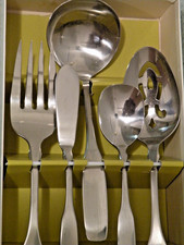 PAUL REVERE / ONEIDA COMMUNITY 5-piece Hostess Set - Stainless Flatware - UNUSED