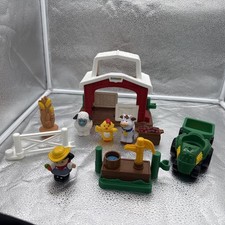 Fisher-Price Little People FARM BARN SET w/animals And Accessories Tractor