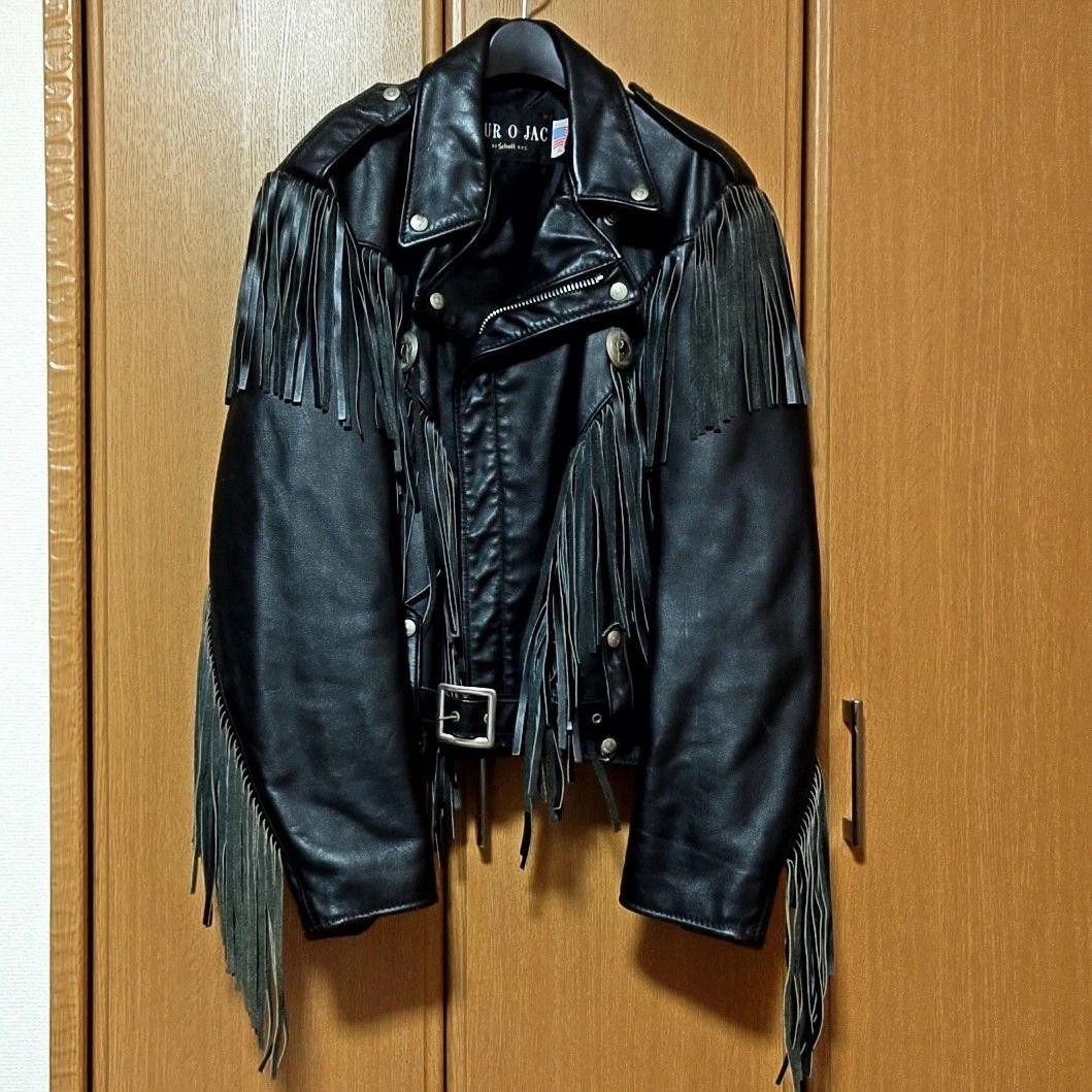 SCHOTT Fringe Motorcycle Jacket Coats, Jackets & Vests for Men for