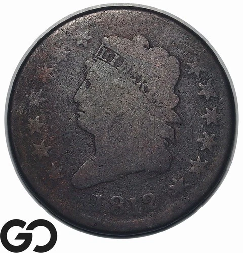1812-P Large Cent — photo from another recent sale