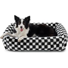 JOEJOY Dog Bed Medium Size Dog, Rectangle Washable Orthopedic Corduroy Fleece...
