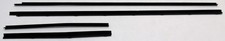 Window Sweeps Weatherstrip For 1969-70 Amc Javelin Black Front Rear 4 Pcs