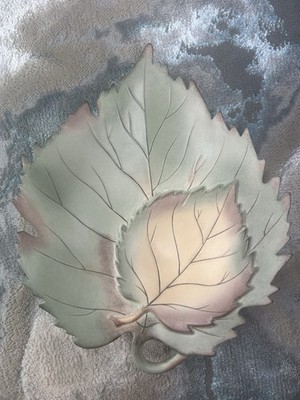 LENOX - Nature's Impressions Linden Leaf Serving Platter, 11''x13'', NIB
