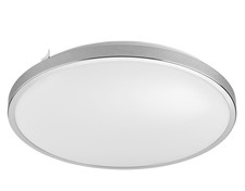 Livarno Home LED Badleuchte Deckenleuchte Deckenlampe Ø33cm rund Chrom-Optik